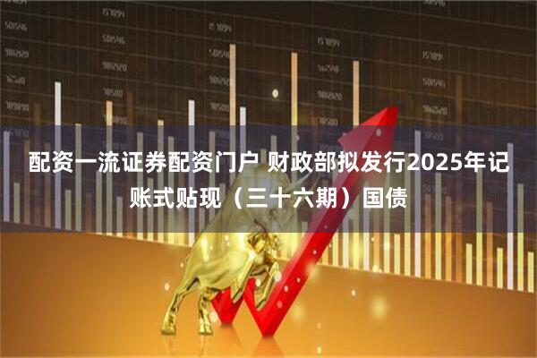配资一流证券配资门户 财政部拟发行2025年记账式贴现（三十六期）国债